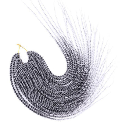 30 Roots/pcs Senegalese Twist Crochet Braid Hair Extensions Synthetic Braiding Hair Faux Locs Dreadlocks Box Braids