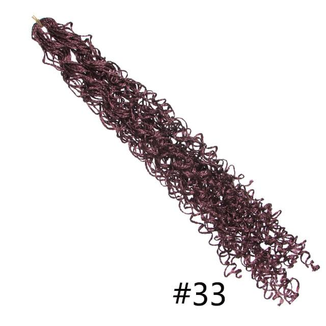 30inch Zizi Braids Crochet Box Braids Twist Synthetic Braiding Hair Extensions 28 roots/Pack Pink Write Purple Bug Gray 613
