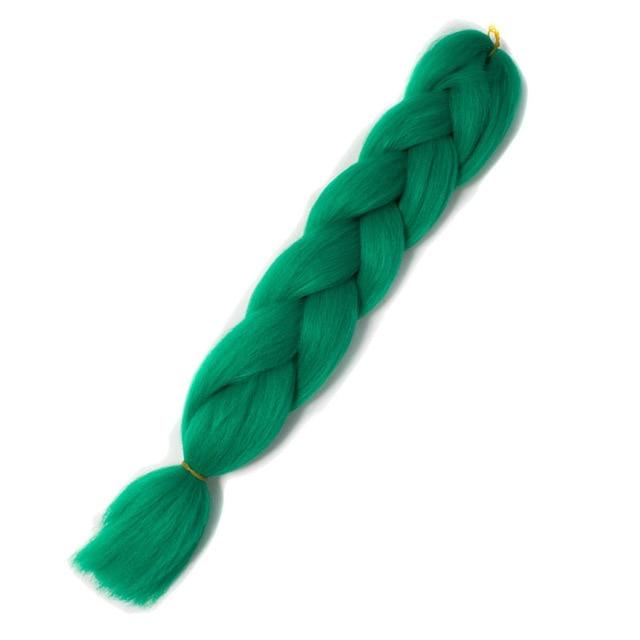 VERVES Braiding Hair 1 piece 24inch Jumbo Braids 100g/piece Synthetic ombre high temperature Fiber Hair Extensions crochet braid
