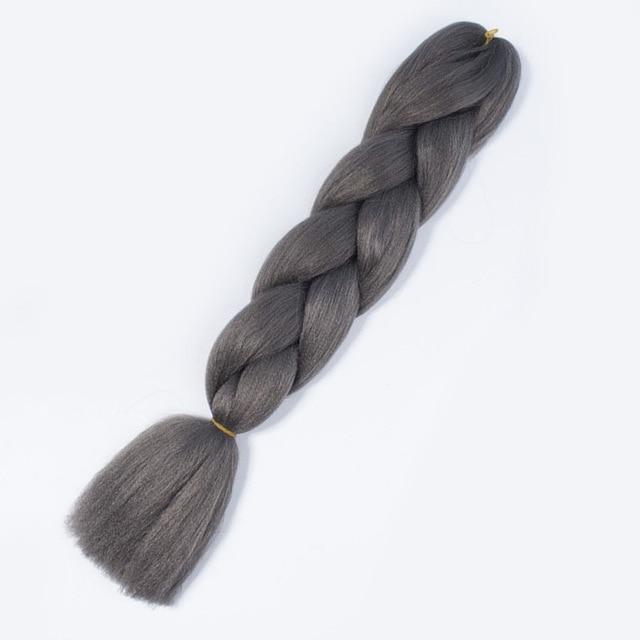 VERVES Braiding Hair 1 piece 24inch Jumbo Braids 100g/piece Synthetic ombre high temperature Fiber Hair Extensions crochet braid