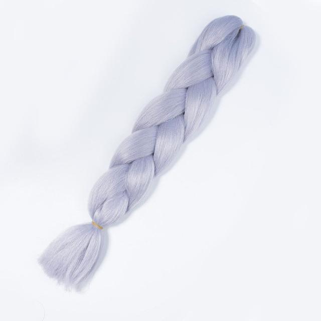 VERVES Braiding Hair 1 piece 24inch Jumbo Braids 100g/piece Synthetic ombre high temperature Fiber Hair Extensions crochet braid