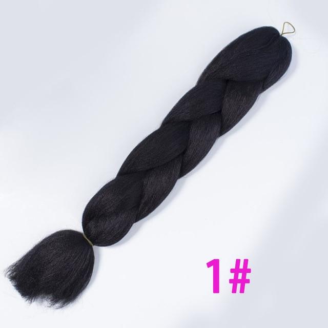 VERVES Braiding Hair 1 piece 24inch Jumbo Braids 100g/piece Synthetic ombre high temperature Fiber Hair Extensions crochet braid