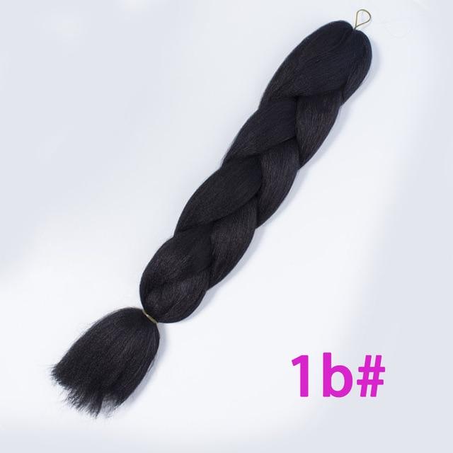VERVES Braiding Hair 1 piece 24inch Jumbo Braids 100g/piece Synthetic ombre high temperature Fiber Hair Extensions crochet braid