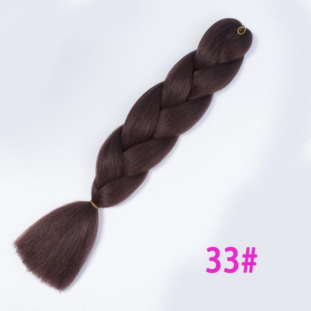 VERVES Braiding Hair 1 piece 24inch Jumbo Braids 100g/piece Synthetic ombre high temperature Fiber Hair Extensions crochet braid
