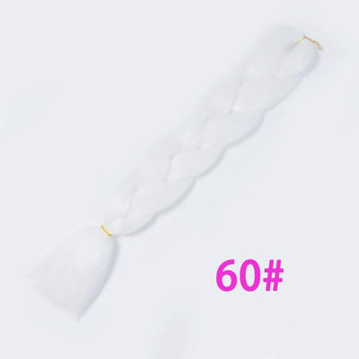 VERVES Braiding Hair 1 piece 24inch Jumbo Braids 100g/piece Synthetic ombre high temperature Fiber Hair Extensions crochet braid