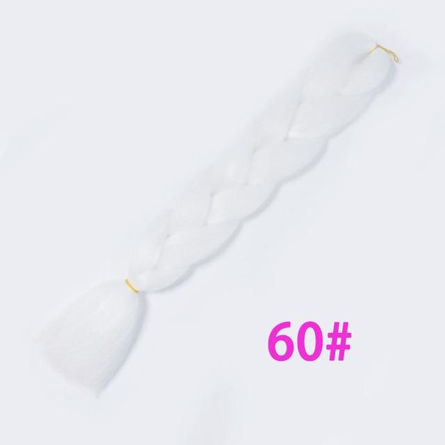 VERVES Braiding Hair 1 piece 24inch Jumbo Braids 100g/piece Synthetic ombre high temperature Fiber Hair Extensions crochet braid