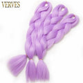 VERVES Braiding Hair 1 piece 24inch Jumbo Braids 100g/piece Synthetic ombre high temperature Fiber Hair Extensions crochet braid