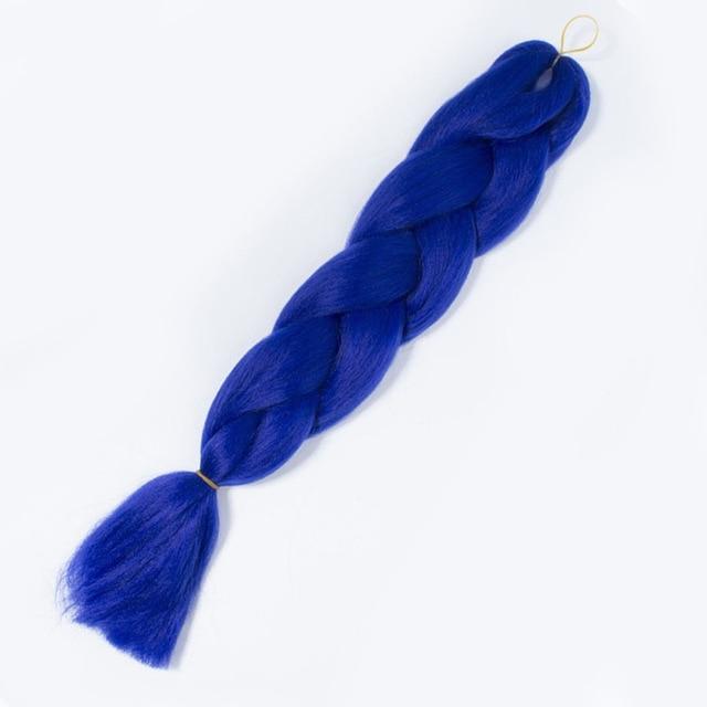 VERVES Braiding Hair 1 piece 24inch Jumbo Braids 100g/piece Synthetic ombre high temperature Fiber Hair Extensions crochet braid