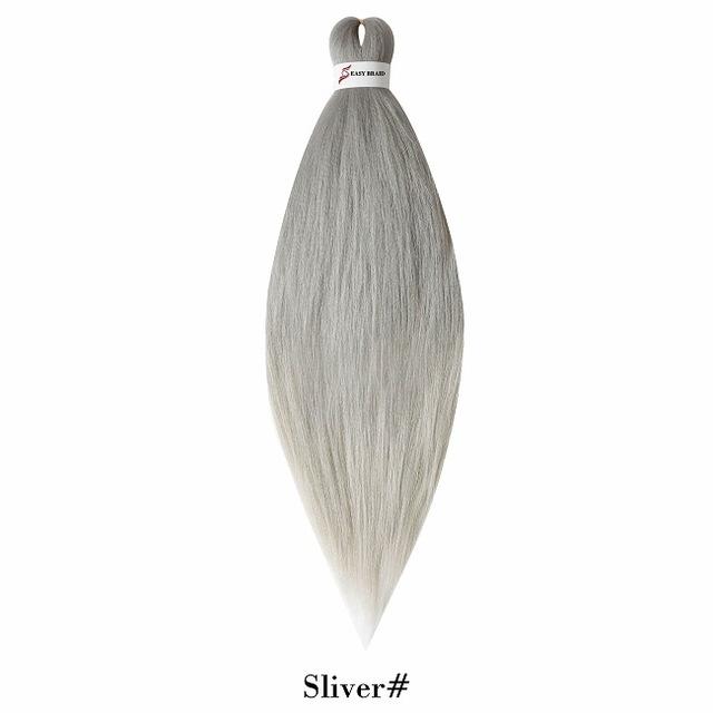 26inch Pre Stretched Ombre Braiding Hair Jumbo Braid Hair Perm Yaki Ez Braid Synthetic Hair Extensions for Crochet Twist
