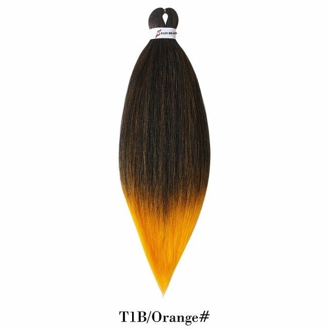 26inch Pre Stretched Ombre Braiding Hair Jumbo Braid Hair Perm Yaki Ez Braid Synthetic Hair Extensions for Crochet Twist