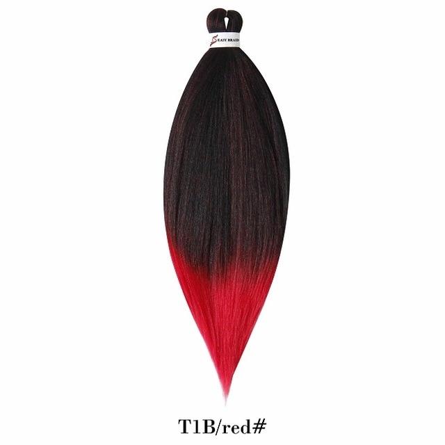 26inch Pre Stretched Ombre Braiding Hair Jumbo Braid Hair Perm Yaki Ez Braid Synthetic Hair Extensions for Crochet Twist