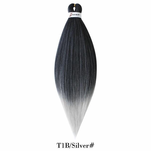 26inch Pre Stretched Ombre Braiding Hair Jumbo Braid Hair Perm Yaki Ez Braid Synthetic Hair Extensions for Crochet Twist