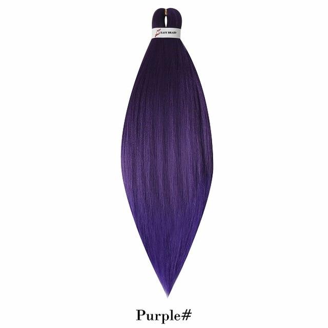 26inch Pre Stretched Ombre Braiding Hair Jumbo Braid Hair Perm Yaki Ez Braid Synthetic Hair Extensions for Crochet Twist