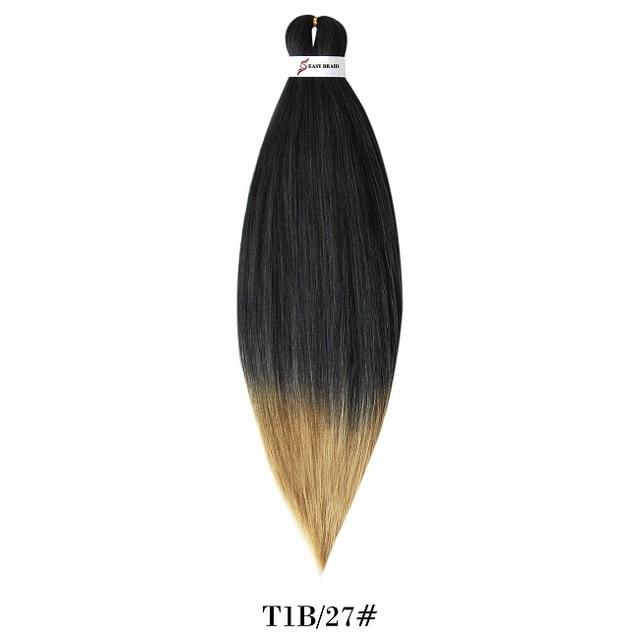 26inch Pre Stretched Ombre Braiding Hair Jumbo Braid Hair Perm Yaki Ez Braid Synthetic Hair Extensions for Crochet Twist