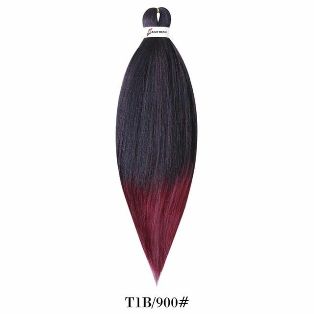 26inch Pre Stretched Ombre Braiding Hair Jumbo Braid Hair Perm Yaki Ez Braid Synthetic Hair Extensions for Crochet Twist