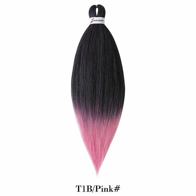 26inch Pre Stretched Ombre Braiding Hair Jumbo Braid Hair Perm Yaki Ez Braid Synthetic Hair Extensions for Crochet Twist