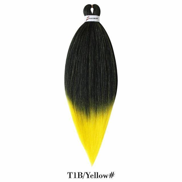 26inch Pre Stretched Ombre Braiding Hair Jumbo Braid Hair Perm Yaki Ez Braid Synthetic Hair Extensions for Crochet Twist