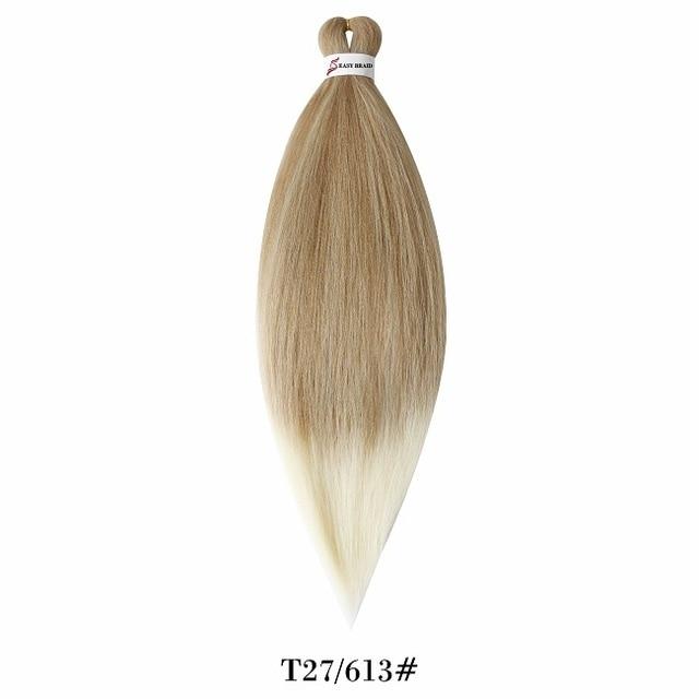 26inch Pre Stretched Ombre Braiding Hair Jumbo Braid Hair Perm Yaki Ez Braid Synthetic Hair Extensions for Crochet Twist