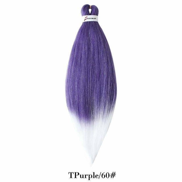 26inch Pre Stretched Ombre Braiding Hair Jumbo Braid Hair Perm Yaki Ez Braid Synthetic Hair Extensions for Crochet Twist