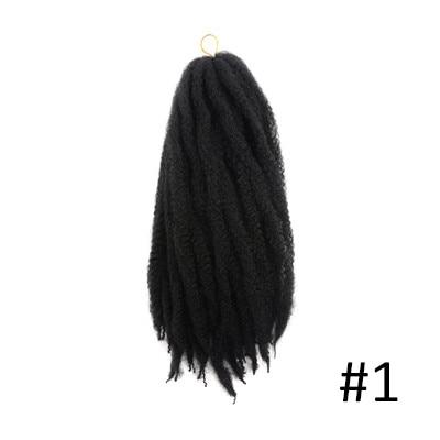 Ombre Marley Braids Synthetic Fiber Hair Extension Afro Curly Hair Crochet Braiding Hair Weave 18strands/pack Toyotress Hair