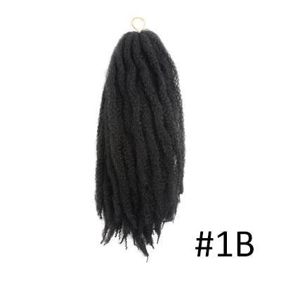 Ombre Marley Braids Synthetic Fiber Hair Extension Afro Curly Hair Crochet Braiding Hair Weave 18strands/pack Toyotress Hair
