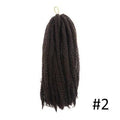 Ombre Marley Braids Synthetic Fiber Hair Extension Afro Curly Hair Crochet Braiding Hair Weave 18strands/pack Toyotress Hair