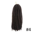 Ombre Marley Braids Synthetic Fiber Hair Extension Afro Curly Hair Crochet Braiding Hair Weave 18strands/pack Toyotress Hair