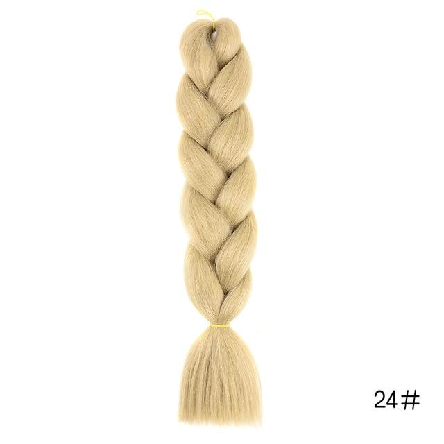 Hair Braid Synthetic Hair Extensions Jumbo False Braid Ombre Braiding Hair Pink Grey Blue Color