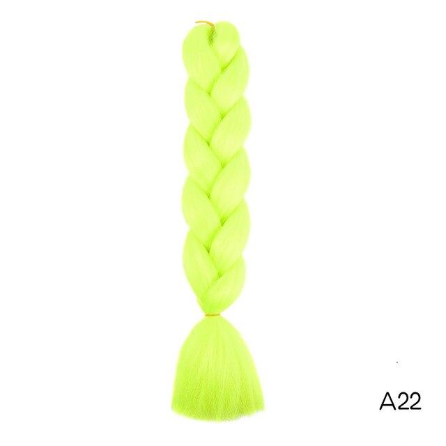 Hair Braid Synthetic Hair Extensions Jumbo False Braid Ombre Braiding Hair Pink Grey Blue Color