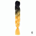 Hair Braid Synthetic Hair Extensions Jumbo False Braid Ombre Braiding Hair Pink Grey Blue Color