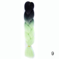 Hair Braid Synthetic Hair Extensions Jumbo False Braid Ombre Braiding Hair Pink Grey Blue Color