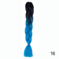 Hair Braid Synthetic Hair Extensions Jumbo False Braid Ombre Braiding Hair Pink Grey Blue Color