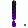 Hair Braid Synthetic Hair Extensions Jumbo False Braid Ombre Braiding Hair Pink Grey Blue Color