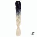Hair Braid Synthetic Hair Extensions Jumbo False Braid Ombre Braiding Hair Pink Grey Blue Color