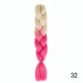 Hair Braid Synthetic Hair Extensions Jumbo False Braid Ombre Braiding Hair Pink Grey Blue Color