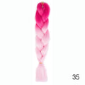 Hair Braid Synthetic Hair Extensions Jumbo False Braid Ombre Braiding Hair Pink Grey Blue Color