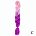 Hair Braid Synthetic Hair Extensions Jumbo False Braid Ombre Braiding Hair Pink Grey Blue Color