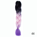 Hair Braid Synthetic Hair Extensions Jumbo False Braid Ombre Braiding Hair Pink Grey Blue Color