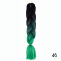 Hair Braid Synthetic Hair Extensions Jumbo False Braid Ombre Braiding Hair Pink Grey Blue Color