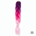 Hair Braid Synthetic Hair Extensions Jumbo False Braid Ombre Braiding Hair Pink Grey Blue Color
