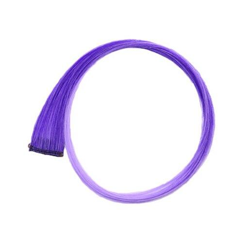Sallyhair Clip Hair 20inch One Piece Hairpiece Color Synthetic Long Straight Hair Extensions Pink Yellow Blue Purple For Women