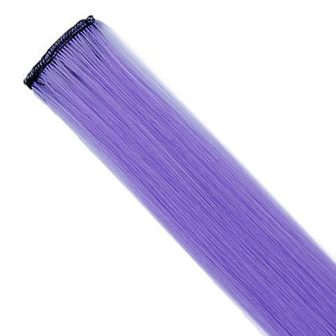 Sallyhair Clip Hair 20inch One Piece Hairpiece Color Synthetic Long Straight Hair Extensions Pink Yellow Blue Purple For Women