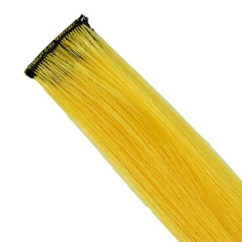 Sallyhair Clip Hair 20inch One Piece Hairpiece Color Synthetic Long Straight Hair Extensions Pink Yellow Blue Purple For Women