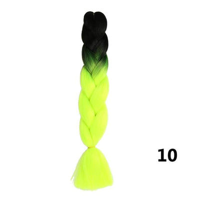 Sambraid 24 Inch Ombre Jumbo Braiding Hair For Jumbo Braids 100g/Pack False Hair Synthetic Crochet Braids Hair Extensions