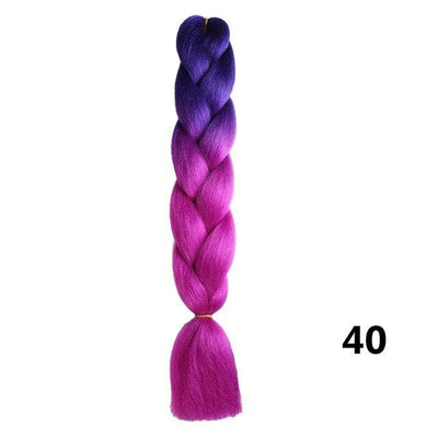 Sambraid 24 Inch Ombre Jumbo Braiding Hair For Jumbo Braids 100g/Pack False Hair Synthetic Crochet Braids Hair Extensions