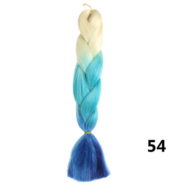 Sambraid 24 Inch Ombre Jumbo Braiding Hair For Jumbo Braids 100g/Pack False Hair Synthetic Crochet Braids Hair Extensions
