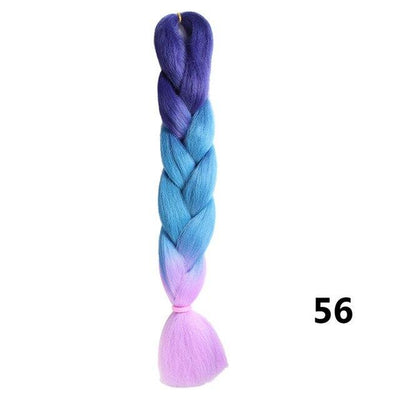 Sambraid 24 Inch Ombre Jumbo Braiding Hair For Jumbo Braids 100g/Pack False Hair Synthetic Crochet Braids Hair Extensions