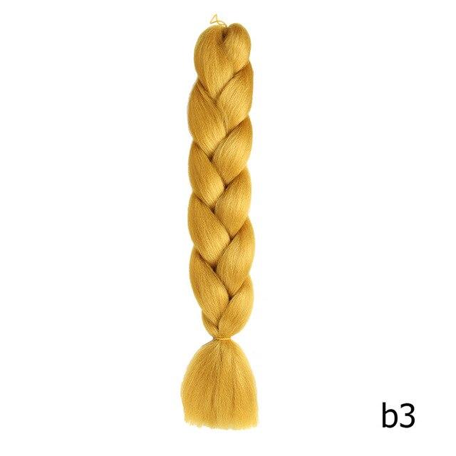 Sambraid 24 Inch Ombre Jumbo Braiding Hair For Jumbo Braids 100g/Pack False Hair Synthetic Crochet Braids Hair Extensions
