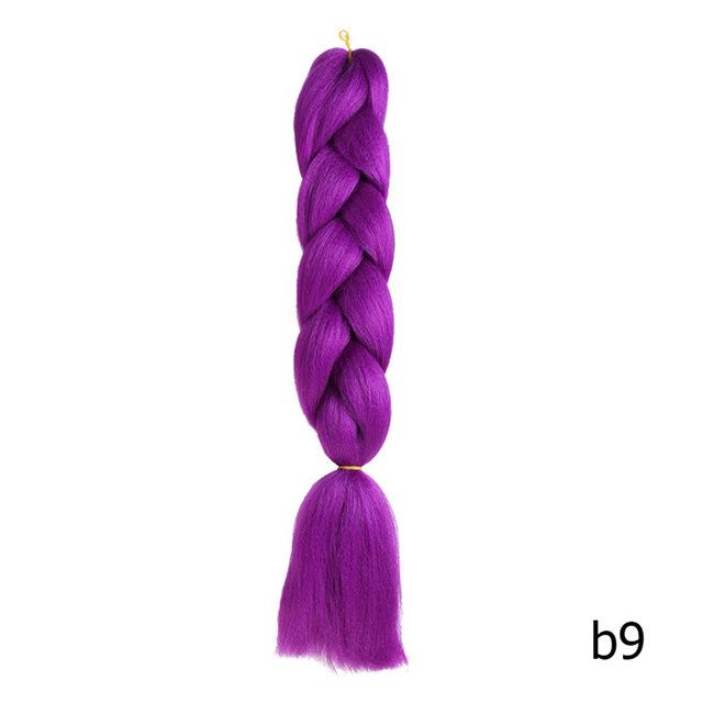 Sambraid 24 Inch Ombre Jumbo Braiding Hair For Jumbo Braids 100g/Pack False Hair Synthetic Crochet Braids Hair Extensions