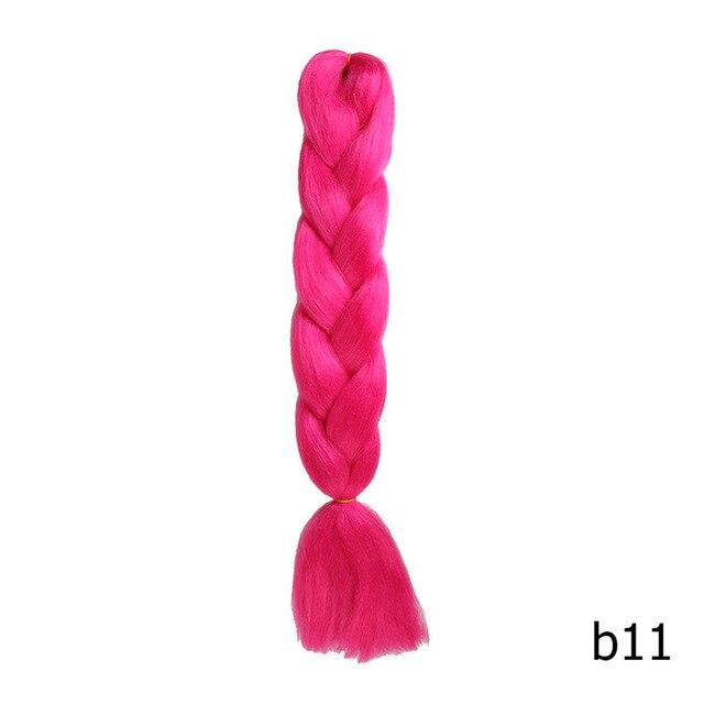 Sambraid 24 Inch Ombre Jumbo Braiding Hair For Jumbo Braids 100g/Pack False Hair Synthetic Crochet Braids Hair Extensions